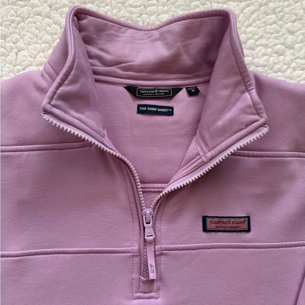 Vineyard Vines Lavender Quarter-Zip Dreamcloth